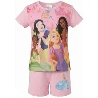 Disney Schlafanzug Disney Princess Kinder Mädchen Schlafanzug Pyjama Shirt Shorts (1 tlg) Gr. 92 bis 116 - 100% Baumwolle