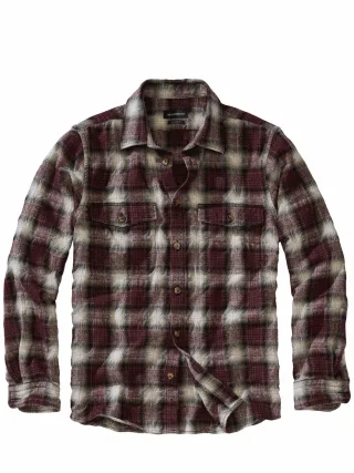 Mey & Edlich Herren Bitte-nicht-bügeln-Overshirt Rot 67 % Baumwolle, 33 % Wolle
