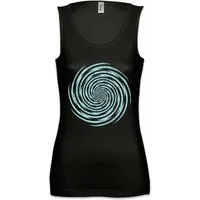 Urban Backwoods Tanktop Spiral Lightning Ärmelloses Damen T-Shirt Spirale Hypnose Kreisel Maze Labyrinth Esoterik Hypnotiseur