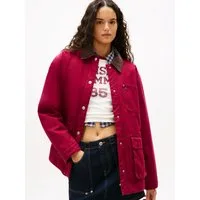 Tommy Jeans Outdoorjacke TJW TWILL JACKET CORD COLLAR