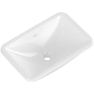Villeroy und Boch Loop & friends Einbauwaschbecken 4A640101 ohne Hahnlochbank, ohne Überlauf, 51 x 34 cm, weiß