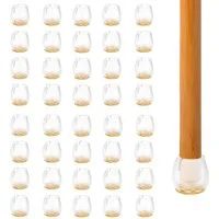 Intirilife Klick-Gleiter, (40-St), 40er-Set Stuhlfußkappen Tischbeinabdeckungen - 12 - 16 mm breit