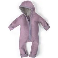 Ehrenkind Overall Walkoverall Baby aus Merino Schurwolle mit Reißverschluss (Flieder, Gr. 50-56) Wollwalk Overall Baby 50/56