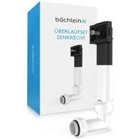 Bächlein Ab- und Überlaufgarnitur Überlaufset Küchenspüle senkrechte oder waagerechte Ausführung, Ablauf Überlauf senkrecht oder waagerecht, [G 1''", Set