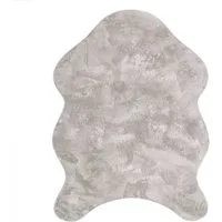 Paco Home Fellteppich Pelt 640, fellförmig, Höhe: 16 mm, Kunstfell, Uni Farben, sehr weicher Flor