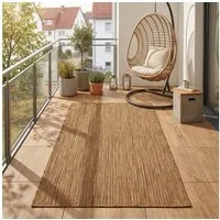 Teppium Teppich Einfarbig, Läufer, Höhe: 3 mm, Teppich Wetterfest Waschbar Balkon, Garten, Terrasse und Küchenteppich
