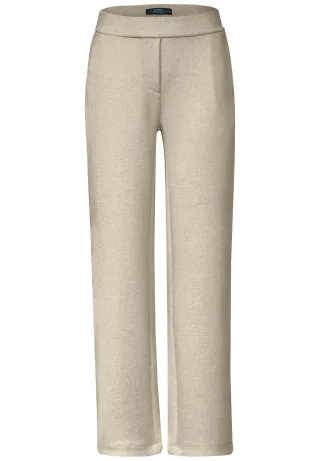 CECIL - Hose mit Glitzer-Details desert beige melange - Gr. - 30