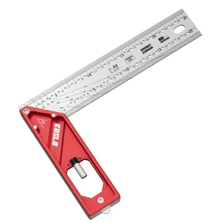 Multifunctional Positioning Angle Ruler Woodworking Scribing Gauge Aluminum Alloy Stainless Steel Dual-Sided Engraved Sc