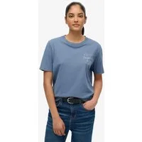 Superdry Print-Shirt LUXE CASUAL RLXD TEE aus Baumwolle und Single Jersey, Relaxed Fit, mit Rundhalsausschnitt