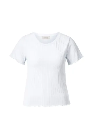 Rich & Royal - Rib T-Shirt pearl white - Gr. - XL
