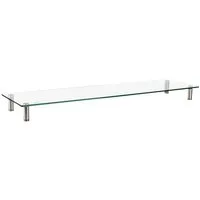 LogiLink Monitor-Halterung Monitorerhöhung/-tisch aus Glas, extra breit, max. 20 kg BP0060