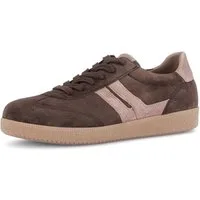 Gabor Sneaker Freizeitschuh, Halbschuh, Schnürer, Kontrastbesatz in Metallic-Optik