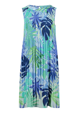 Betty Barclay - Plisseekleid blau/grün - Gr. - 36