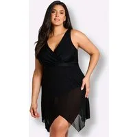 Sheego Badeanzug Badekleid Ärmellos