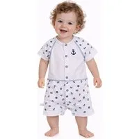 La Bortini Spieler Baby Spieler kurzer Sommer Strampler Body Romper (1-teilig, unisex) aus reiner Baumwolle, 44 50 56 62 68 74 80 86 92 98 104