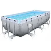 yourGEAR Rechteckpool Familien Pool 4x2x1m Stahlrahmenbecken Gartenpool Schwimmbecken