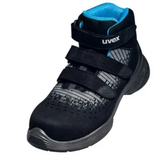 Uvex 1 G2 Sicherheitsschuh S1 Klettstiefel Weite 12 schwarz/blau/silber 45 - 6832545