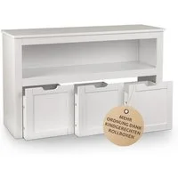 ONVAYA Sideboard mit Rollboxen - Bücherregal-Kuscheltier Aufbewahrung