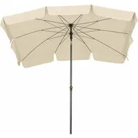 BURI Sonnenschirm Sonnenschirm Gartenschirm Balkonschirm 210x140 cm Rechteckig knickbar