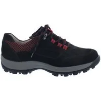 Waldläufer Waldläufer Holly Damen-Wanderhalbschuh, Denver Sport-Net, schwarz rubi Schnürschuh