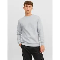 Jack & Jones Sweatshirt JJEBRADLEY mit Rippbündchen für Alltag und Freizeit Materialmix, relaxed fit