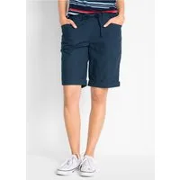 bonprix Bermudas im sommerlichen Leinen-Mix, mit elastischer Bund mit Bindeband