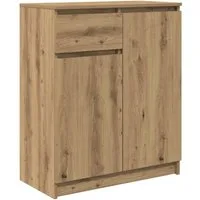 vidaXL Sideboard Sideboard mit Schublade Artisan-Eiche 71x35x84 cm Holzwerkstoff (1 St)