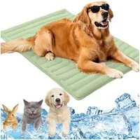 Ledander Hundematte Sommer Kühlkissen Kühlmatte für Hunde Selbst Kühlende Hundematte, für Kiste, Boden, Autositz, Außen- und Innenbereich