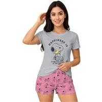 United Labels® Schlafanzug Peanuts Snoopy Comforting a Friend - Pyjama Kurzarm Shirt mit Shorts