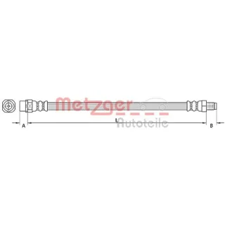 Metzger Bremsschlauch vorne BMW 5 E60 Touring E61 525 530 xDirive