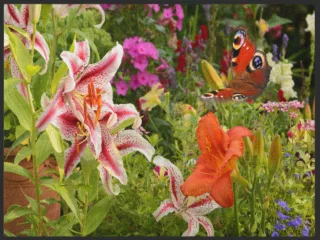 Fussmatte Blume 4984 | Größe: 60 cm x 45 cm