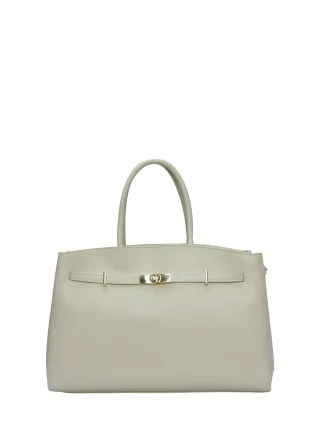 Anna Luchini Beige Rindsledertasche