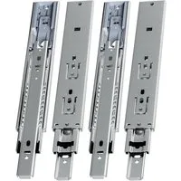 Clanmacy Schubkasten 1-10Paar Schubladenschienen Auszug 45kg Vollauszüge Soft Close (4 St)