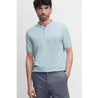 Cinque T-Shirt CILANO Rundhalsausschnitt mit kurzer Knopfleiste, Relaxed Fit