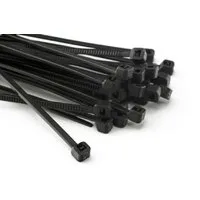 HaGa Kabelbinder 100 Stück Kabelbinder 200mm x 2,5mm schwarz (100-St)