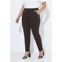 Ulla Popken Funktionshose Hose Punto-di-Roma-Jersey konisches Bein
