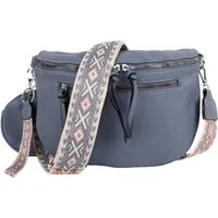 MIRROSI Bauchtasche Damen Taschen, Umhängetasche, Brusttasche, 30x20x9cm Veganes Leder (Schultertasche für jeden Anlass, (dazu 1x Münzbeutel und 1x Schlüsselband), Crossbody Bag, Bohemian gemusterten& verstellbaren Schulterriemen