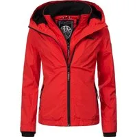 Marikoo Outdoorjacke Erdbeere sportliche Funktionsjacke mit Kapuze