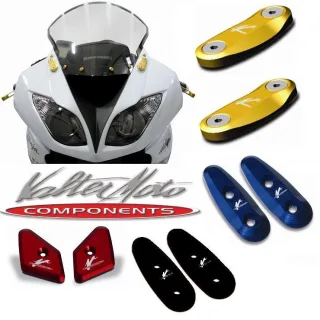 Spiegel Abdeckung Verkleidung ValterMoto Alu Yamaha YZF 600 R6 Bj. 2008-2016 Typ: RJ15