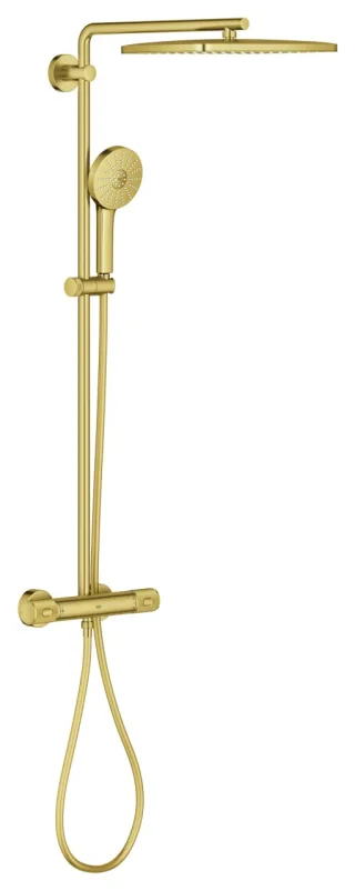 GROHE Thermostat-Duschsystem Euphoria 350x230, 114273 Wandmont. cool sunrise gebürstet, 114273GN00 114273GN00