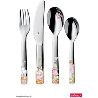WMF Kinderbesteck Prinzessin Anneli (4-tlg), 1 Personen, Cromargan® Edelstahl Rostfrei 18/10, ab 3 Jahren, hygienisch, säurefest