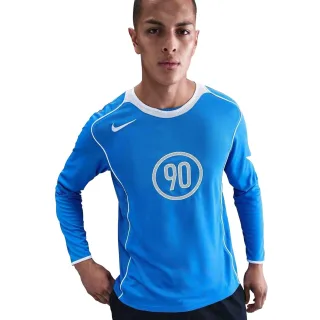 Nike - "Total 90" Trikot für Herren/Damen Unisex, Dri-FIT, Langärmlig (Blau/Weiß)