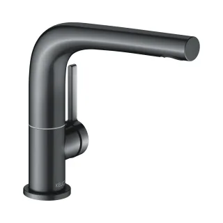 Keuco EHM-Waschtischarmatur 150 Edition 400 51505, schwenkb.,o.Ablaufgrt.,Schwarzchrom geb., 5150513 51505130100
