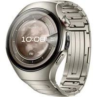 Huawei WATCH 5 46mm Smartwatch (3,8 cm/1,5 Zoll, Harmony OS), X-TAP, Health Glance, Titanium, Kompatibel mit iOS & Android
