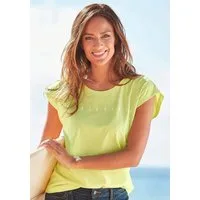 Venice Beach Kurzarmshirt mit Logoprint vorne, T-Shirt aus Baumwolle, sportlich-casual, Basic