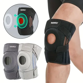 AOLIKES 1PCS Elastic Anti-slip Knee Brace Support Adjustable Pressure Silicone Kneepad Pad for Sports Running Cycling Hi