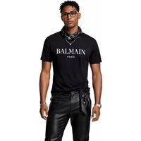 Balmain Paris T-Shirt Herren Logo Tee Straight Fit High-End-Look einen Hauch von Pariser Opulenz