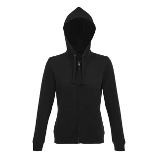SOLS - "Spike" Hoodie mit durchgehendem Reißverschluss für Damen (Schwarz)