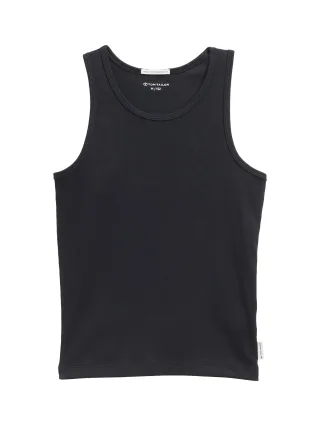 tom tailor kids - Basic Ripp Top mit Bio-Baumwolle heavy black - Gr. - 164