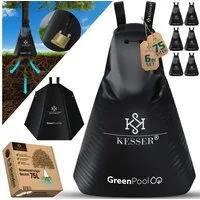 KESSER Tropfer Baum-Bewässerungssack Bewässerungssystem für Bäume, (6-tlg., Bewässerungsbeutel aus UV beständigem PVC mit Schloss & 2x Schlüssel), Baumbewässerungsbeutel, Baumsack für gezielte Bewässerung von Bäumen